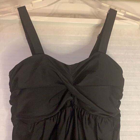 Black Padded Tankini Swim Top Small - Picture 2 of 5